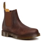 Dr. Martens, Ghete Chelsea unisex din piele nabuc 2976, Maro inchis