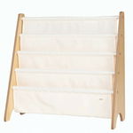 Raft organizator de carti pentru copii, material reciclat Cream, 3 Sprouts, 3 Sprouts