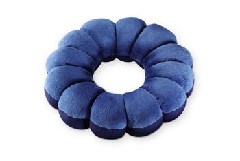 Perna pentru sustinere Maximex, Relaxing, 33x8 cm, poliester, albastru, Maximex