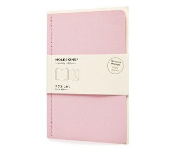 Moleskine Note Card With Envelope - Large Peach Blossom Pink (Moleskine Messages)