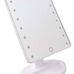 Oglinda pentru machiaj 16 LEDuri ecran tactil cu baza suport bijuterii Usb Alb, GAVE