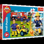 Puzzle Trefl Maxi Fireman Sam, Curajosul pompier Sam 24 piese, Trefl