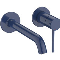 Baterie lavoar Roca NU de perete din doua elemente  maneta pin  necesita corp incastrat  Cobalt Blue, Roca