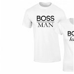 Set de tricouri pentru cupluri Boss Man/ Lady, Zoom Fashion Store
