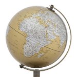 Decorațiune Globe, 28x20x20 cm, metal/ plastic, auriu/ argintiu