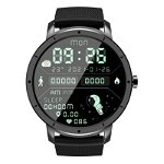 Smartwatch Techstar® HW21, Negru Ecran Touch, IPS 1.28inch, Bluetooth 5.2, Ecran Personalizabil, Monitorizare Tensiune, Puls, Oximetru, Aliaj de Zinc