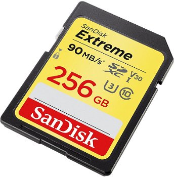 Card memorie SanDisk SDXC 256GB Extreme UHS-I U3 V30 90/60 MB/s