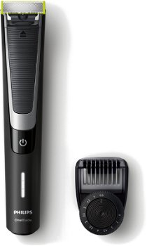 Aparat de ras Philips OneBlade Pro QP6510/20, aparat hibrid pentru barbierit si tuns barba