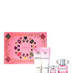 Set cadou Versace Bright Crystal (Apa de toaleta 90 ml + Gel de dus 100 ml + Lotiune de corp 100 ml + Apa de toaleta 5 ml)