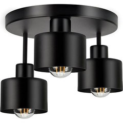 Lustra suspendata ADVITI RAMOS AD-LD-6258BE27M, 3 x E27, maxim 60W, Negru, Adviti