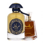 Pachet 2 parfumuri Lattafa, Raed Luxe 100 ml pentru El si Raghba 30 ml pentru Ea, Lattafa