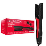 Aparat de coafat 2 in 1 Revlon One-Step Air Straight RVDR5330E, pentru uscare si indreptare, placi din Ceramica cu Turmalina infuzate cu ulei de argan, tehnologie AirPause, 6 setari