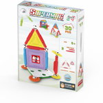 Supermag Set de constructie magnetic Supermag Projects House, 30 piese SPM0662, Supermag