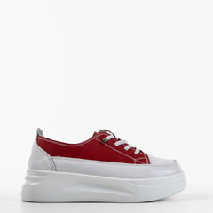Sneakers dama Versec Rosii, Botinelli