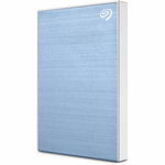 Seagate HDD extern 4TB, Backup Plus Portable, 2.5", USB 3.0, Textura metalica, Albastru deschis