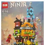 Set de constructie Ninja, Templul luptatorilor Ninjago, 1661 piese tip lego
