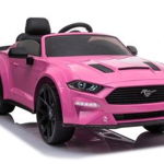 Masinuta electrica pentru copii, ford mustang roz, cu telecomanda, 2 motoare, greutate maxima 30 kg, 8289, LeanToys