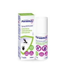 Spray repelent repelent tantari si capuse Parasites Santaderm, 100 ml, VIVA PHARMA