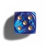 Zaruri perlate 12mm albastru- set 2 bucati, Germania