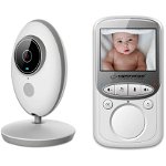 Baby Monitor EHM003, Camera Audio-Video Wireless Pentru Supraveghere Bebe, Ecran HD XXL 2.4 Inch LCD, Senzor Sunet, Mod Vedere Nocturna Infrarosu, Talk-Back, Monitorizare Temperatura, Cantece de Leagan, ESPERANZA