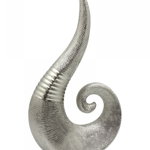 Obiect decorativ din Ceramica Argintiu L20xH35cm Trace
