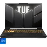 Laptop Gaming ASUS TUF F16 FX607JV cu procesor Intel® Core™ i7-13650HX pana la 4.90 GHz, 16", Full HD+, IPS, 165Hz, 16GB, 512GB SSD, NVIDIA® GeForce RTX™ 4060 8GB GDDR6 TGP 130W, No OS, Jaeger Gray