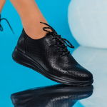 Pantofi Casual, culoare Negru, material Piele ecologica - cod: P9401, Lulux