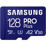 MicroSDHC PRO PLUS 128GB, Class10/Grade 3 adapter UHS-I MB-MD128DA/EU, Samsung