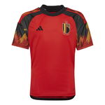 Tricou Fotbal Teren propriu Replică Belgia 22 Roșu-Negru Copii, ADIDAS