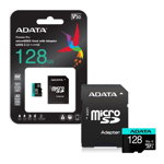 Card de memorie Adata Premier Pro V30S MicroSDXC AUSDX128GUI3V30SA2, 128GB, clasa 10, A2, Adata
