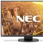 Monitor IPS LED NEC 24" EA245WMi, 1920 x 1200, VGA, DVI, HDMI, DisplayPort, Pivot, 6 ms (Negru)