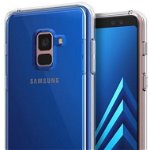 Protectie Spate Ringke FUSION 8809583842364 pentru Samsung Galaxy A8 2018 (Transparent) + Folie protectie ecran Ringke