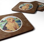 Caroline`s Treasures Carolines Comori 7096FC Airedale Terrier Foam Coaster Set de 4 Multicolore 3 1/2 x 3 1/2, 