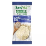 Rondele din orez expandat  Sanovita cu glazura alba, 66 g