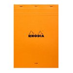 Bloc notes A4 80 file capsat dictando Rhodia coperta portocalie, Rhodia