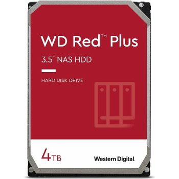 Hard Disk NAS Red Plus WD40EFPX 4TB 3.5inci SATA3 256MB 5400RPM, Western Digital