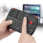 Mini tastatura Bluetooth iluminata, touchpad unique scroll, PC TV Box iOS Android, Rii tek