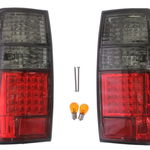 Stop spate stanga dreapta (LED, culoare indicator gri fumuriu, culoare sticla: rosu, 2 buc.; set) potrivit TOYOTA LAND CRUISER 80 J8 01.90-12.97, Depo