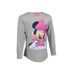 Bluza, Minnie Mouse, gri cu fundita roz, Disney