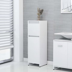Gossi dulap de baie, alb, 30x30x95 cm, lemn prelucrat, Gossi