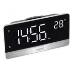 Radio cu ceas Home LTCR 05, Led, FM, Termometru, 200 x 100 x 30 mm