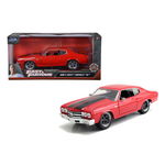 Simba - Masina Chevy Chevelle 1970 , Fast and furious , Metalica, Scara 1:24, Rosu, Simba