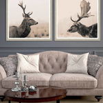 Tablou 2 piese Framed Art Stag Portraits