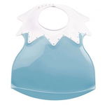 Baveta bebe ultra-soft ARLEQUIN Thermobaby, Myosotis blue