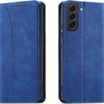 Hurtel Magnet Fancy Case etui Samsung Galaxy S23 Ultra pokrowiec z klapką portfel podstawka niebieskie, Hurtel