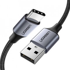 Cablu Date si Incarcare USB-A - USB-C UGREEN US288, 18W, 2m, Negru, UGREEN