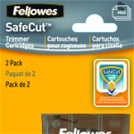 Lame pentru trimmere, 2 bucati/set, FELLOWES SafeCut Cartridges