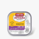 INTEGRA PROTECT Sensitive, Miel și Orez, dietă veterinară, tăviță hrană umedă pisici, alergii, sistem digestiv, (în aspic), 100g, Integra Protect