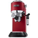 Espressor manual De'Longhi Dedica Style EC 685, 1300 W, 15 Bar, 1.1 l, Slim, Rosu, Delonghi