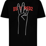 DSQUARED2 T-shirts And Polos Black Black, DSQUARED2